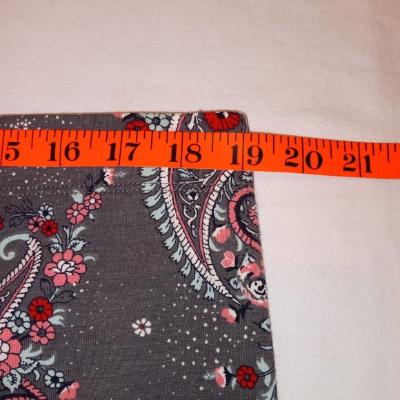 NWT C Est 1946 Brand Gray Paisley Leggings XL - Picture 6 of 9